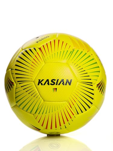 KASIAN Balón Fútbol Sala Pro KS600, Unisex, Diseñado para Mejorar el Control y la Técnica en la Pista, Ideal para Entrenamiento y Competición, PU, Costuras Invisibles, Color Amarillo