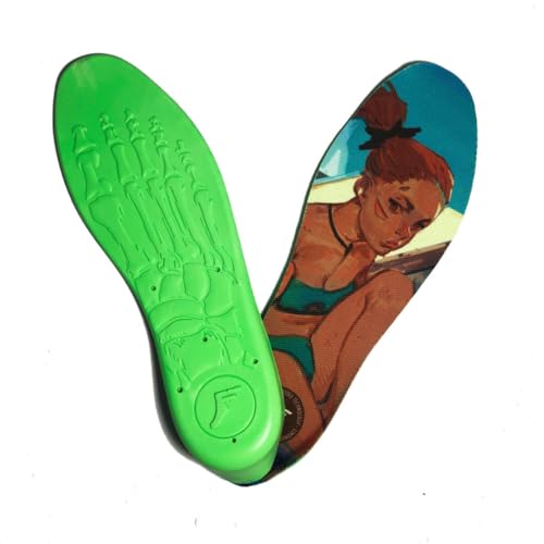 Image of FP Kingfoam Elite Insoles-Shock Absorbing, Pain Relief, Arch Support, Heel Cup Protection, Trim-to-Fit Shoe Inserts for Impact & Comfort | Elite Hi Classic | Small (M 3-8 / W 5-10)