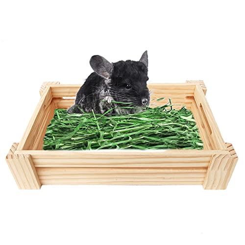 うさぎ 牧草入れ 木製 3WAY 食器 寝床 かじり木 小動物 チモシー入れ フィーダー 木箱 チンチラ モルモット プレーリー 遊び場 エサ入れ