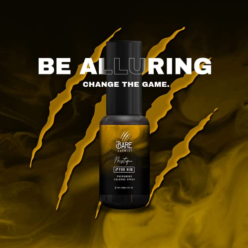 Bare Chemist Pheromones For Men To Attract Women (Mystique) Cologne - Pheromone Cologne Spray [Attract Women] - Extra Strong, Concentrated Proven Pheromone Formula #TOP1