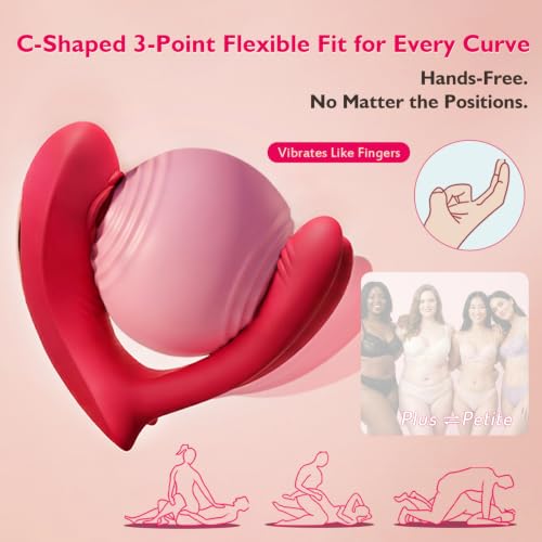 Image of Rose Sex Toy Wearable Panty Vibrator, Vibrating Strap On Double Dildo, APP Remote Control Women Couples Mini Vibrator, Hands Free Clit Finger G Spot Penis Vibrator, BDSM Female Adult Sex Toys Games