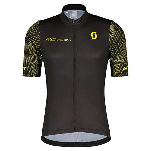  Scott RC Team 10 - Maglietta da ciclismo, corta, colore: nero/giallo