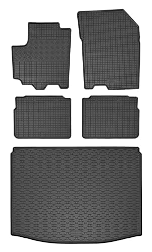 Passende Gummimatten und Kofferraumwanne Set geeignet für Suzuki SX4 S-Cross ab