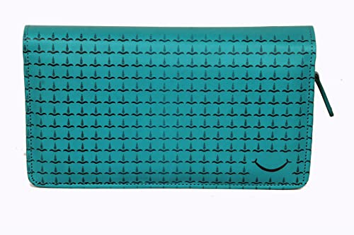 Image of Sukeshcraft Multiple Cheque Book Holder | Original PU Holds Upto 8 Cheque Books, Seagreen