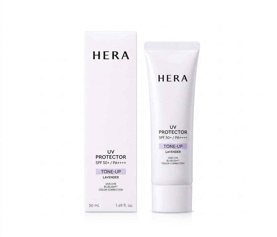 Generic Lightweight Formula for HERA UV Protector Tone-Up (50ml) Lavender | Clear Inner Glow Tone up & Skin Color Correction (2026 Renewal Version)