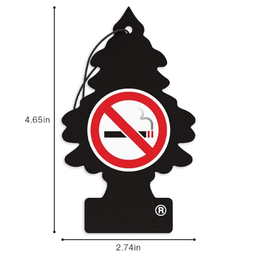 Image of Little Trees No Smoking Air Freshener (Pack of 24) | Tree-Shaped Hanging Design | Ideal For Car, Home, Wardrobes etc | Imported from USA