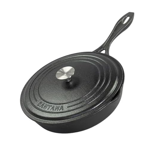 Frigideira Líder Com Tampa de Ferro Fundido 24 Cm Santana