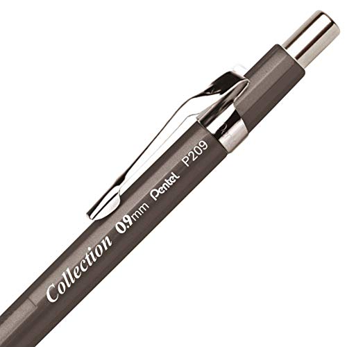 Lapiseira P200 0.9 mm, Pentel P209-MTAPB, Preta Fosca