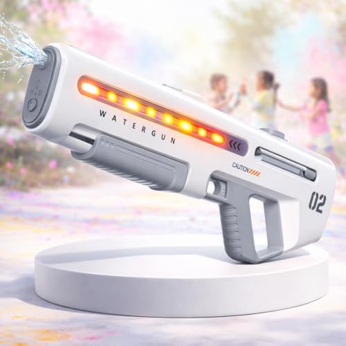 Image of Storio Rechargeable Electric Automatic Holi Pichkari Water Gun Toy for Kids Toys Shooting Water Gun Toy for Kids with Upto 30Ft Range