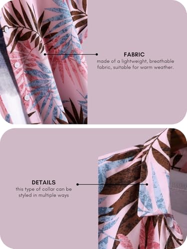 Leriya Fashion Men's Rayon Printed Regular Fit Shirt (Lf-Ms-6089_Pink XXL), 2XL