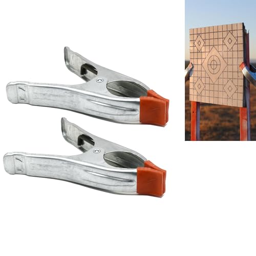 2 Pack - 7" inch Heavy Duty Spring Metal Clamp for Self-Healing Infinity Target Spring Clamps for Gun Targets, Rubber Shooting Straps, Archery Target, Shooting Range Accessories