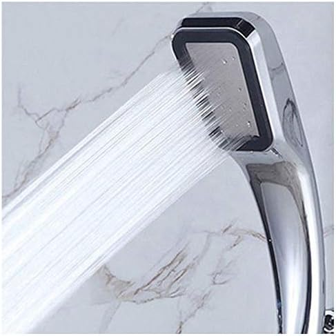 77JOK High Pressure Shower Head - 300 Holes Showerheads Bathroom Shower Head Powerfull Boosting Water Saving Anti-Leak High Pressure Shower Head Square (Silver - Square)