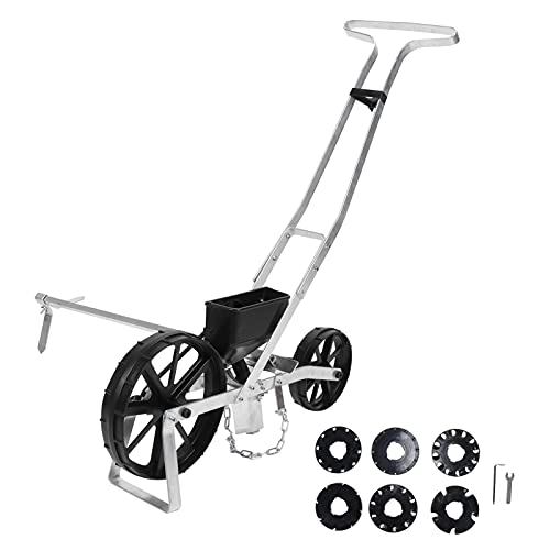 Semoir en aluminium durable à pousser avec rangée réglable pour semis de précision