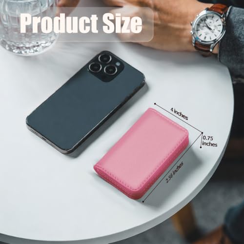Image of Business Card Holder PU Leather with Magnetic Closure