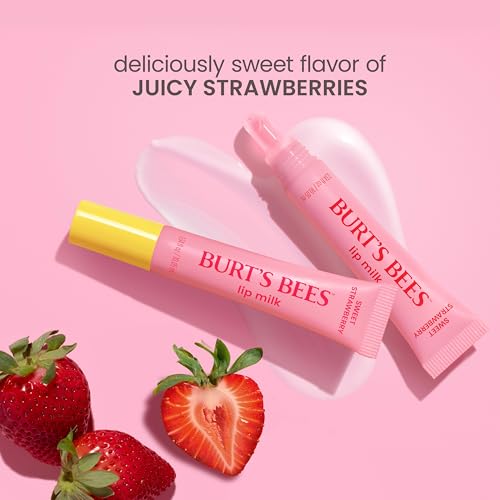 Burts Bees Lip Milk, Sweet Strawberry, 0.34 fl. oz - image 7