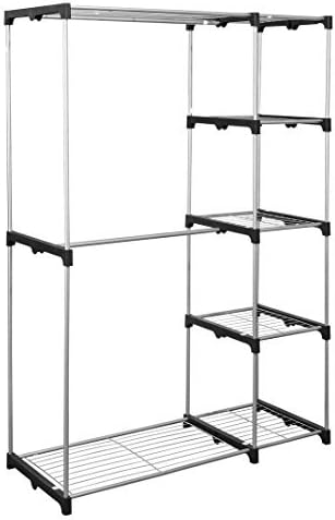 KENNEDY HOME COLLECTIONS Double Rod 46 Inch Portable Closet