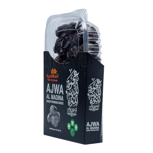 Tamr Wa Qhwah Ajwa Almadina Saudi Dates 500g - Premium Quality, Soft & Fresh, No Sugar Added, Ideal for Snacking & Gifting