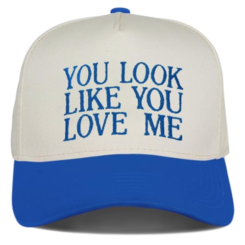 You Look Like You Love Me Funny Trucker Hats Women Vintage Adjustable Baseball Cap Embroidery Fashion Trucker Hat