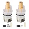 RP25513 Faucet Stem Assembly Compatible with Delta Two Handle Faucet Repair Kit with RP4993 Rubber Seat and Spring, Replacement Stems Cartridges for Delta Bathtub Shower Sink Bathroom Faucet, 2-PACK