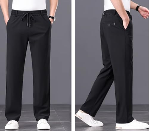 Meshirons - Ice Silk Mesh Panel Casual Pants Pockets, Mesh Irons Pants for Men Over 55, Stretch Quick Drying Pants Breathable4