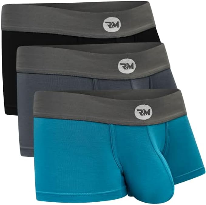 Real Men Bulge Enhancing Underwear 1 or 3 Pack, Ultra Soft Boxer Briefs Modal, Bulge Pouch Underwear