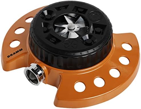 Dramm Available 15022 ColorStorm 9-Pattern Premium Turret Sprinkler with Heavy-D, Orange