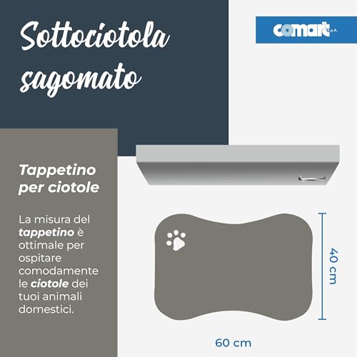 Tapis pour gamelles protège sol contre eau croquettes antidérapant - 3