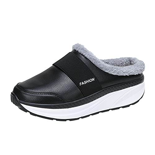 Chaussures de foot mode cuir femmes légères avec semelles épaisses Baotou
