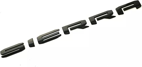 Miniatura 7 de 6 piezas de emblema de Sierra Elevation 4x4 3D para puerta trasera de puerta trasera placa de identificación de repuesto para Sierra 1500 2500HD