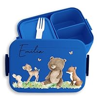 Personalisiertes Kinder Bento Box Mit Rochen-Motiv | 900 Ml Lunchbox Für Schule & Kindergarten | Mepal Kompatibel