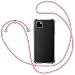 Produktbild SAMCASE Handykette Hülle für Huawei Y5p, Necklace Hülle mit Kordel Transparent Silikon Handyhülle mit Kordel zum Umhängen Schutzhülle mit Band in Rosé-Gold