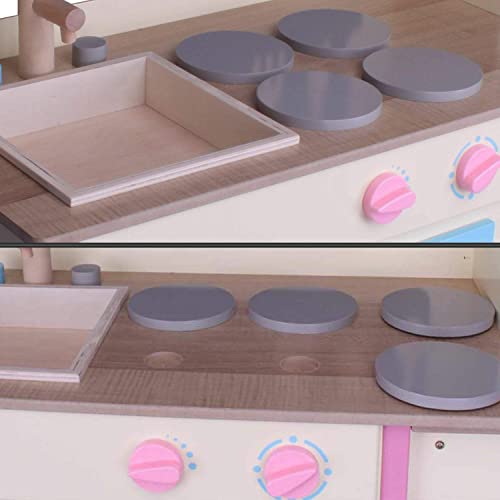 habeig Kinderspielküche Holz Kinderküche Spielküche Spielzeugküche Holzküche Küche Spielzeug – Bild 3
