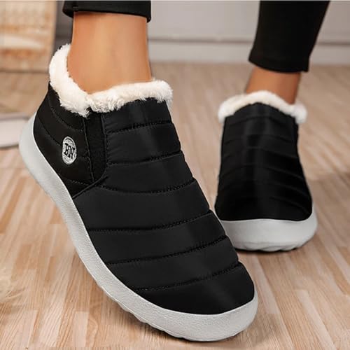 Kapley Vyral Waterproof Winter Boots, Fur Lined Outdoor Anti-slip Waterproof Comfortable Short Boot Comfortable Warm Shoes3