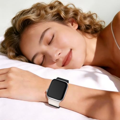 Image of X-it Magnetic Watch Band for Apple Watch Ultra 49mm, 46mm /45mm /44mm, Silicone Sport Strap with Strong Magnet for Men and Women, Compatible with Apple Watch Series 11 /10 /9 /8 /7 /6 /5 /4 /3 /2 /1 and SE