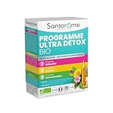 Santarome Bio   Programme Ultra Détox Bio | Complément Alimentaire Détox | Détoxe, Elimine, Reminéralise   A base de plantes Bio   Artichaut, Radis Noir, Bardane | Cure 1 mois | Végan | Made In France