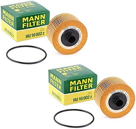 Pair Set of 2 Engine Oil Filters Mann HU10002Z For Smart Fortwo 16-18 1.0 0.9 L3