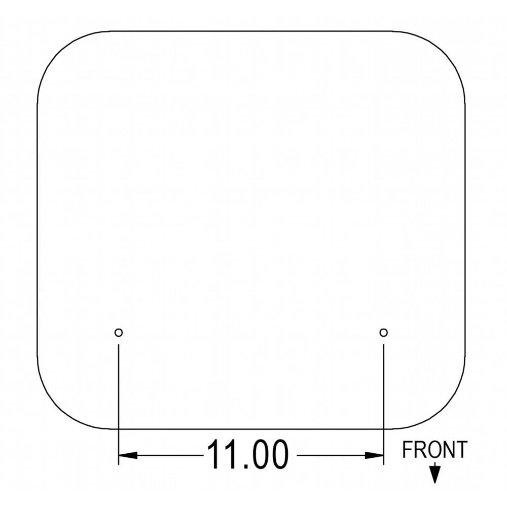 Black Vinyl Cushion Set 2 Piece for 3220 3230 385 395 4210 Tractor, Replacement for Case-IH OEM