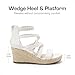 DREAM PAIRS Girls Wedge Sandals Flatform Open Toe Platform Sandals Espadrille Flower Wedding Party for Little Kid/Big Kid,Size 6 Big Kid,All White,KKUMWS2504