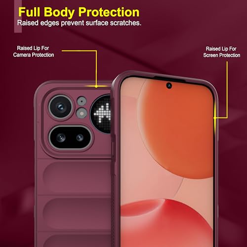 Image of Zapcase Back Case Cover for Nothing Phone (4a) Pro | Compatible for Nothing Phone (4a) Pro Back Cover | Liquid Silicon Magic Case with Camera Protection | Plum