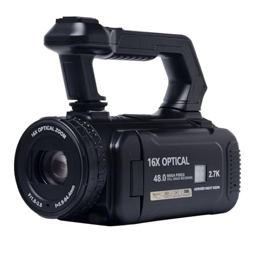 Zoom optique 16X caméscope WiFi 48MP à écran tactile orientable 270°