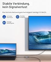 JSAUX RJ45 LAN Kupplung Ethernet Kabel Verbinder [5 Stück] Ethernet Koppler LAN Adapter für LAN Kabel, Netzwerkkabel, Patchkabel, Netzwerk Coupler Kompatibel mit Cat7, Cat6, Cat5e, Cat5(Grau) – Ansicht 3
