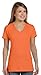 Hanes Women's Nano- V-Neck T-Shirt VINTAGE ORANGE Large