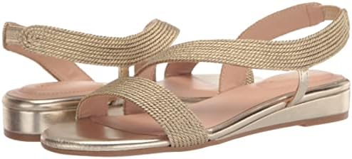 Bandolino Women's Kalinar Wedge Sandal, Platino 710, 9 | Image 6