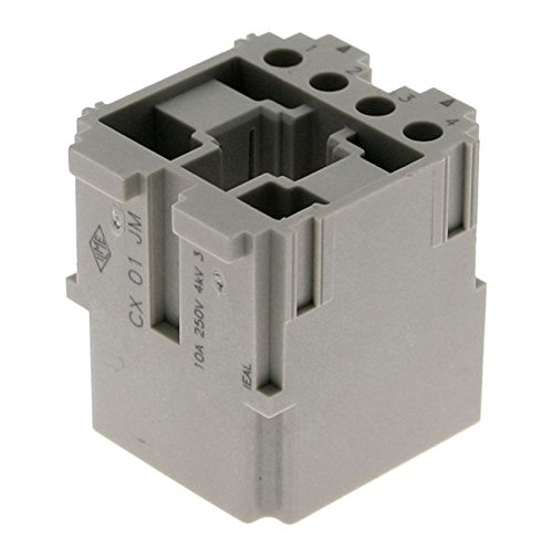 ILME, CX-01-JM, Mixo series, Male Rectangular Insert, Housing for 1 RJ45