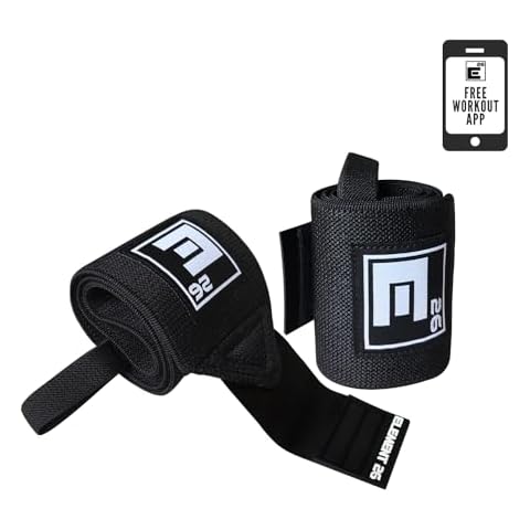Element 26 Weight Lifting Wrist Wraps 20" Heavy Duty Wrist Support Brace with Thumb Loop - Wrist Wraps for Strength Training and Wrist Protection, Wrist Wraps for Weightlifting for Men and Women Cover