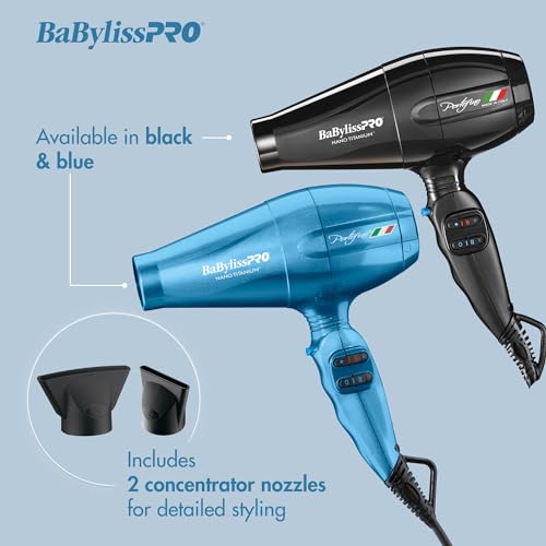 Professional Hair Dryer: BaBylissPRO Nano Titanium Portofino 2000-Watt