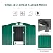 Outsunny Caseta de Jardín Tipo Cobertizo Metálico para Almacenamiento de Herramientas 277x191x192cm...