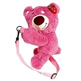 【Sweet Strawberry Bear Design】: Helle Farben und niedliche Cartoon-Erdbeerbärenform, um die Vorstellungskraft und Aktivitäten von Kindern darzustellen, so dass Sie oder Ihr Kind anders und auffällig in der Menge sein können, wenn Sie mit einer Tasche mit einem süßen Mädchenherz ausgehen.