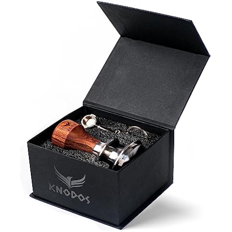 58mm Espresso Accessories Kit - Includes Coffee Distributor, Knock Box, Tamper, Dosing Funnel, and Wall-Mounted Portafilter Holder