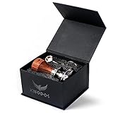 54mm Espresso Tamper for Breville Espresso Machines KNODOS Adjustable Depth and Spring Loaded Design Wooden 30lb Calibrated Coffee Tamper (53.3mm)